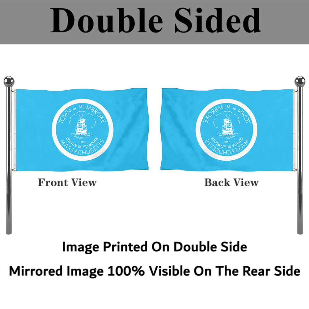 Fyon Pembroke, Massachusetts flag Banner