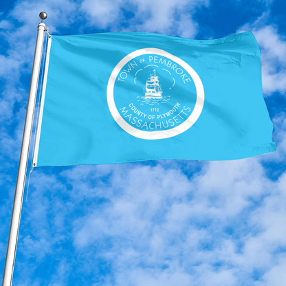 Fyon Pembroke, Massachusetts flag Banner