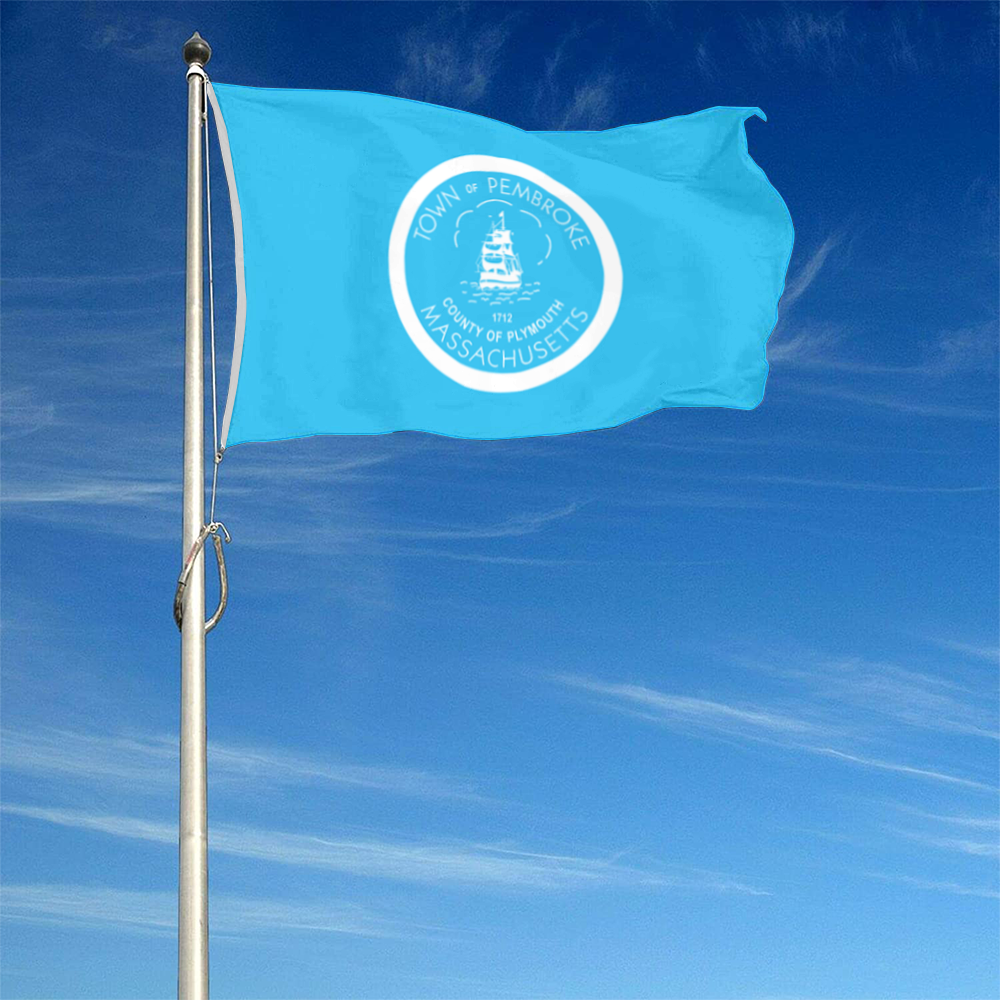 Fyon Pembroke, Massachusetts flag Banner
