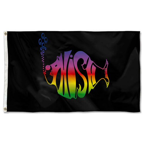 Fyon Phish Flag Black Indoor and outdoor banner