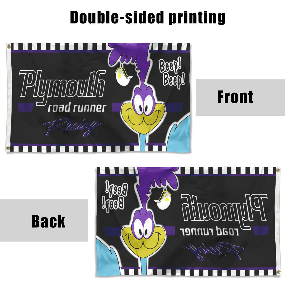 Fyon Plymouth road runner flag Indoor and outdoor banner
