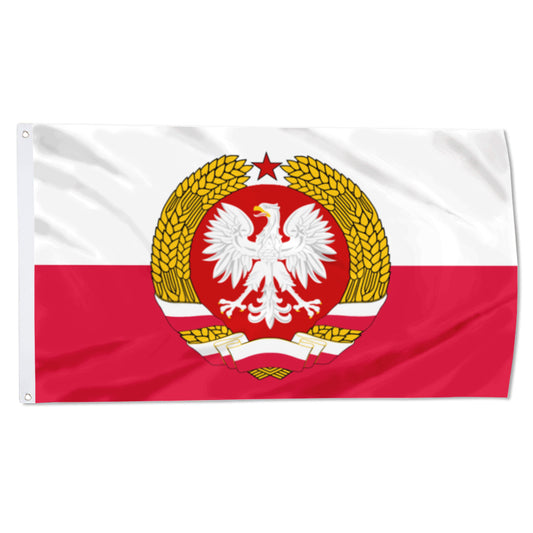 Fyon Poland people's republic 1946-89 Flag Indoor and outdoor banner