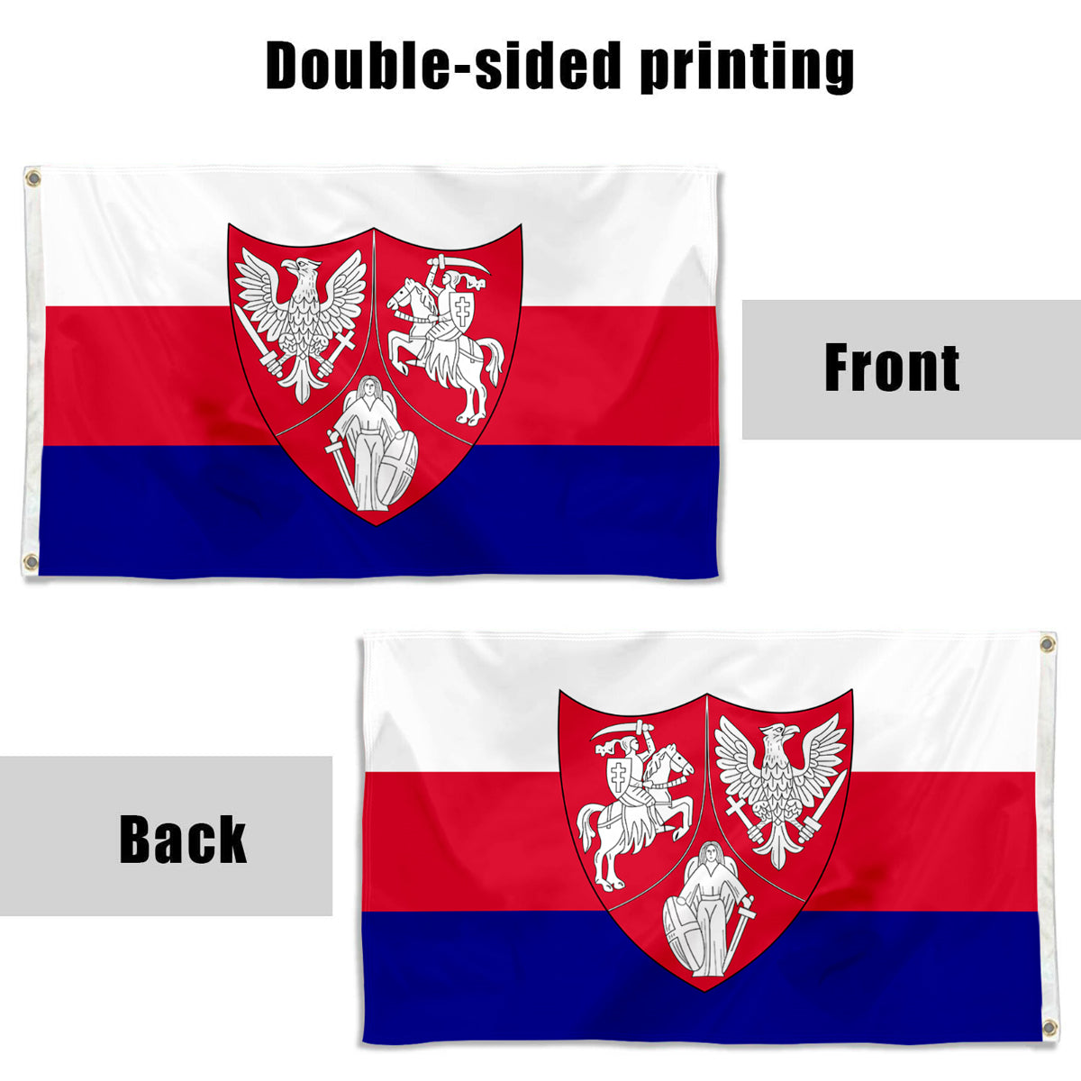 Fyon Polish-Lithuanian-Ruthenian Commonwealth 1863-1864 Flag Banner