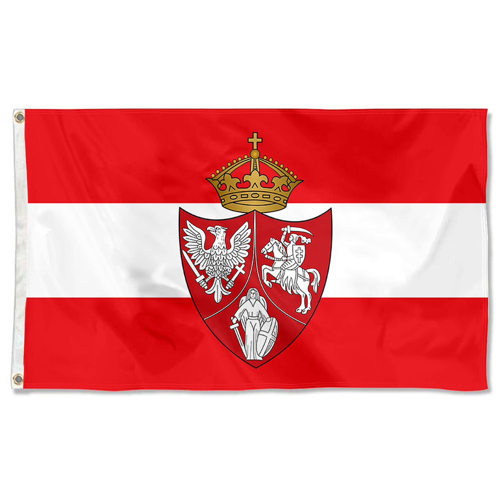 Fyon Polish Lithuanian Ruthenian Flag  Indoor and Outdoor Banner