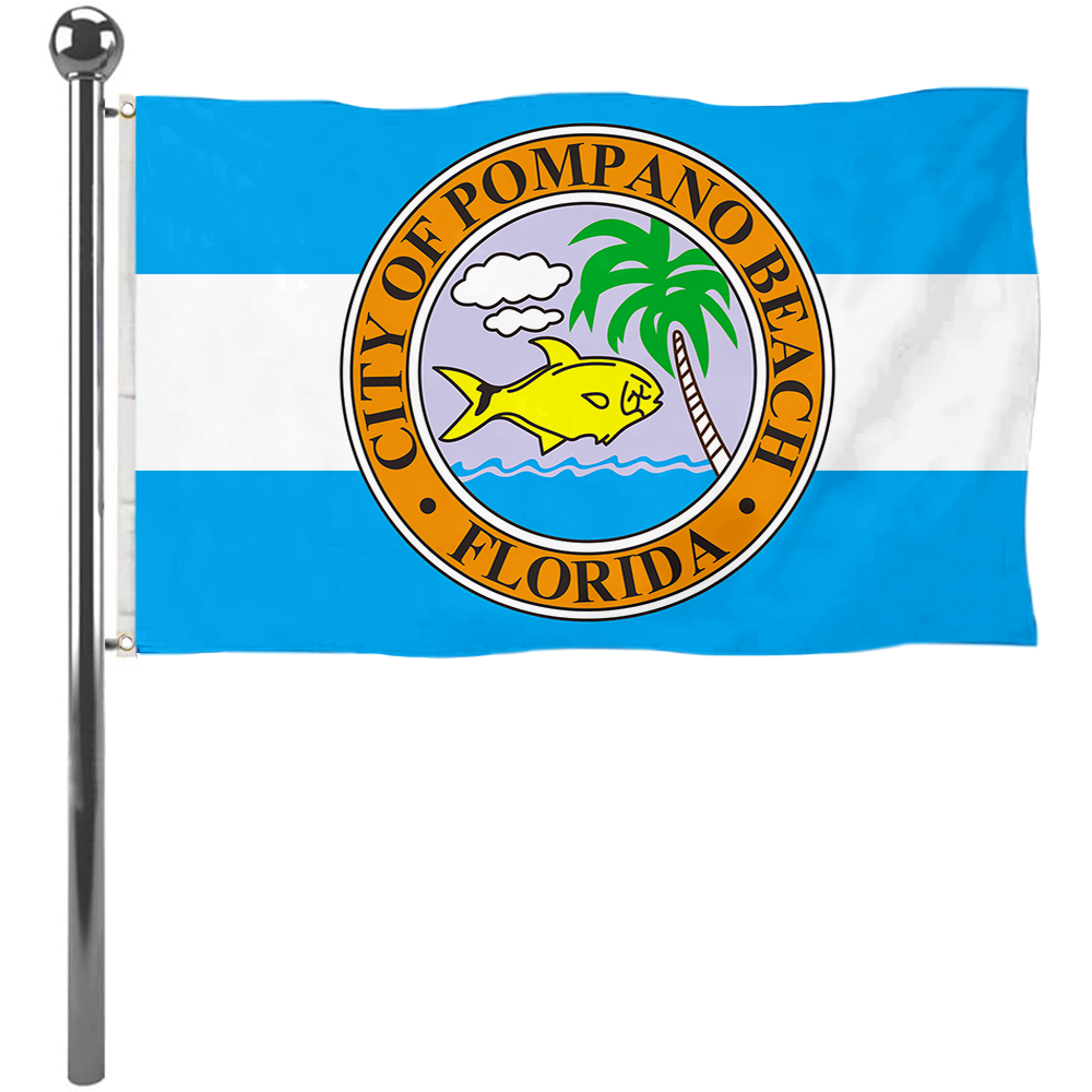 Fyon Pompano Beach, Florida flag  Banner