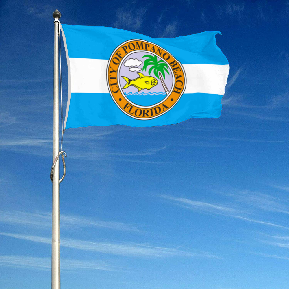 Fyon Pompano Beach, Florida flag  Banner