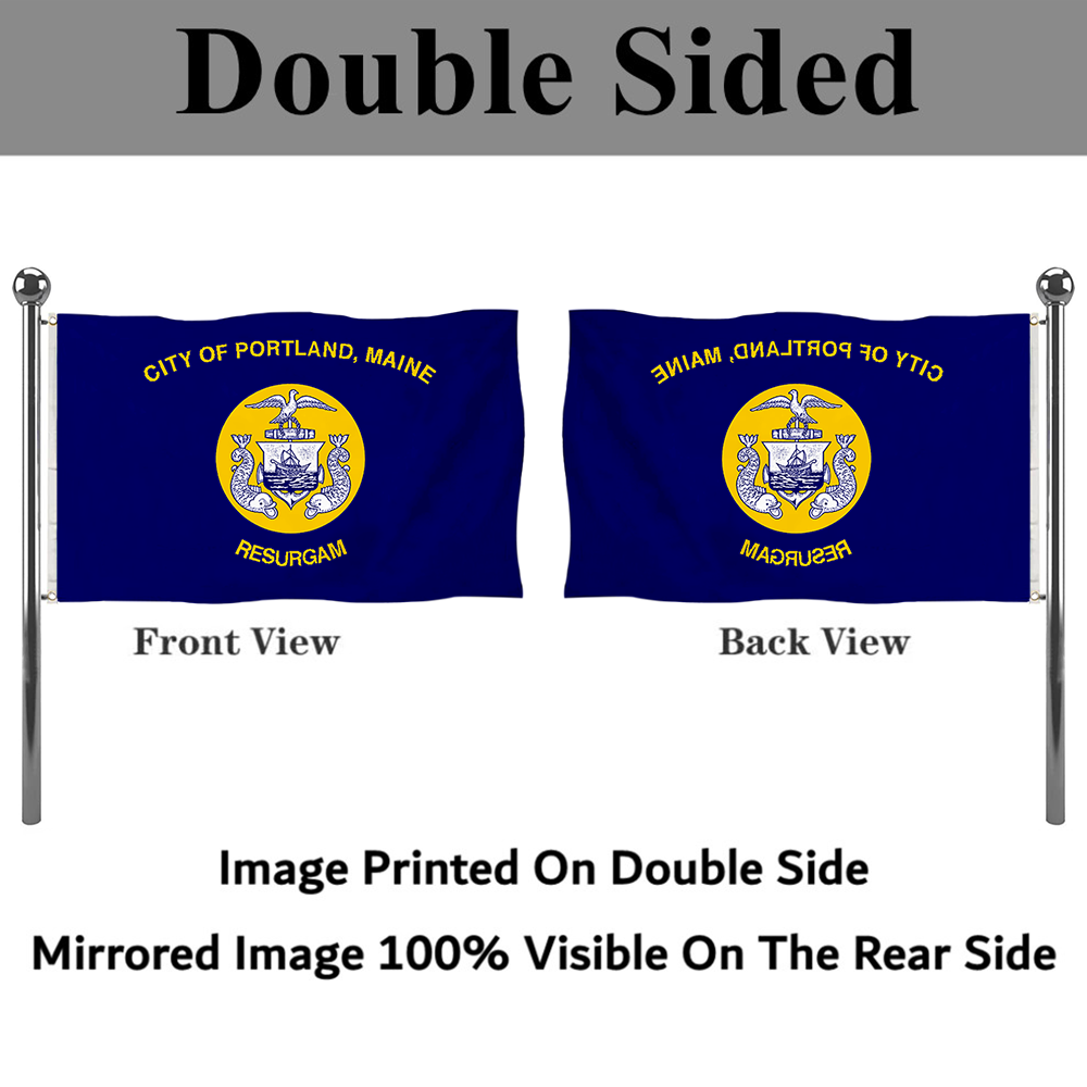 Fyon Portland, Maine flag  Banner