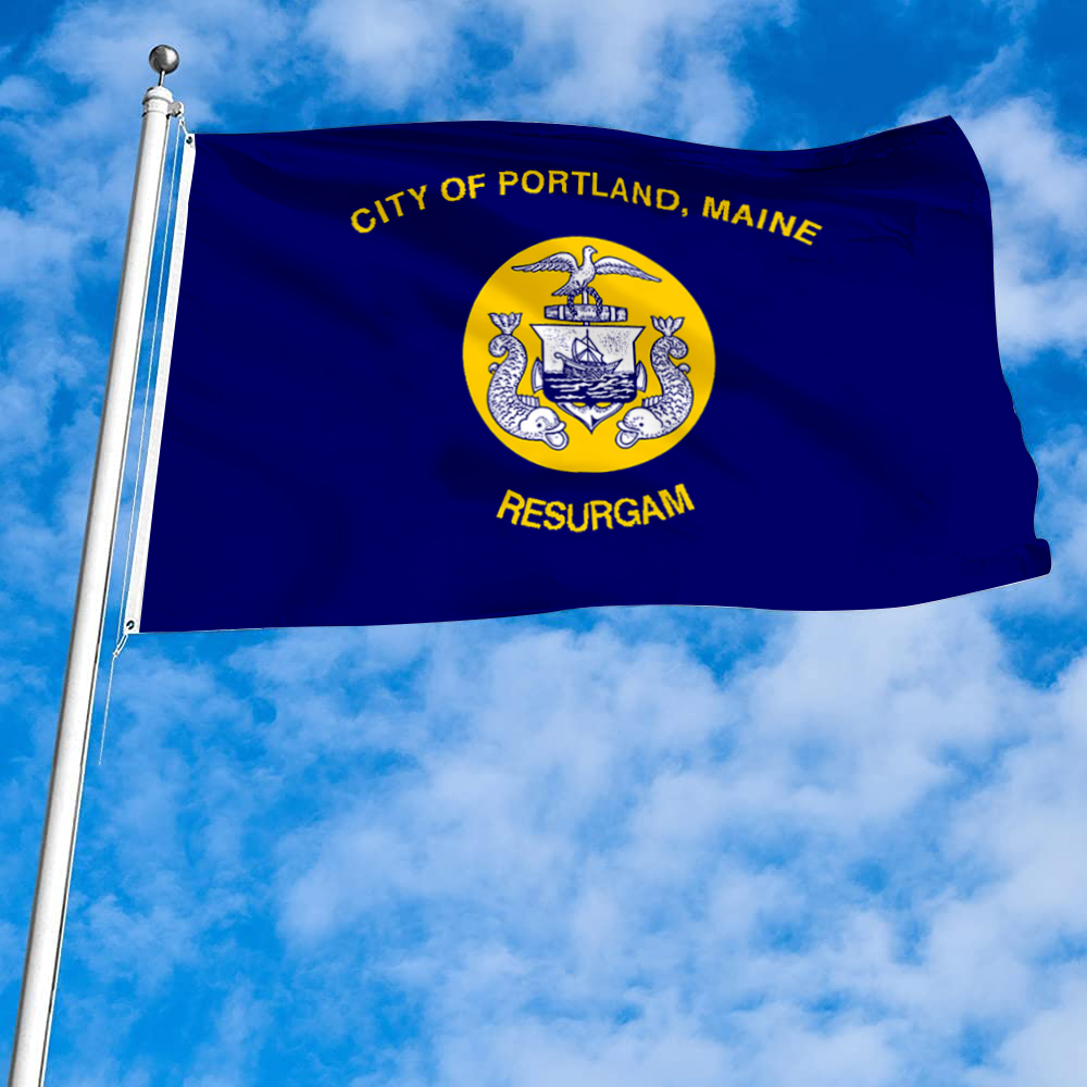 Fyon Portland, Maine flag  Banner