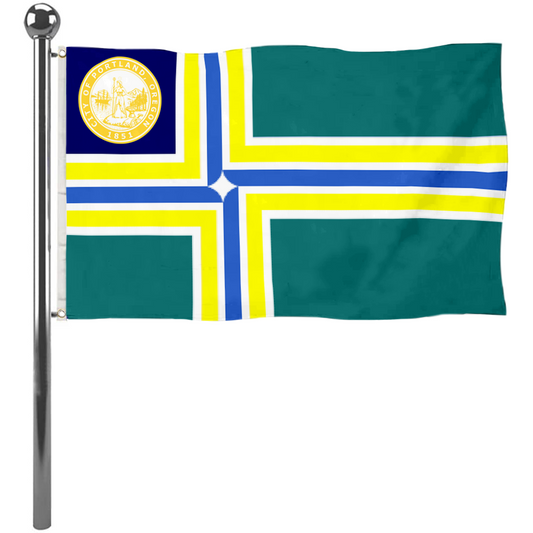 Fyon Portland, Oregon flag (1970–2002) Banner