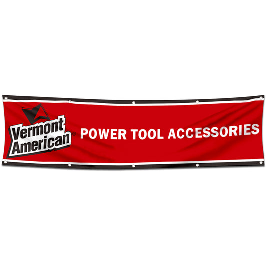 Fyon Power Tool Accessories Garage Shop Banner Works for Vermont Americans Flag 2x8 Feet