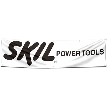 Fyon Power Tools Garage Shop Decor Banner Flag Works for Skil Power Flag 2x8 Feet