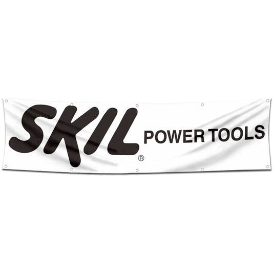 Fyon Power Tools Garage Shop Decor Banner Flag Works for Skil Power Flag 2x8 Feet