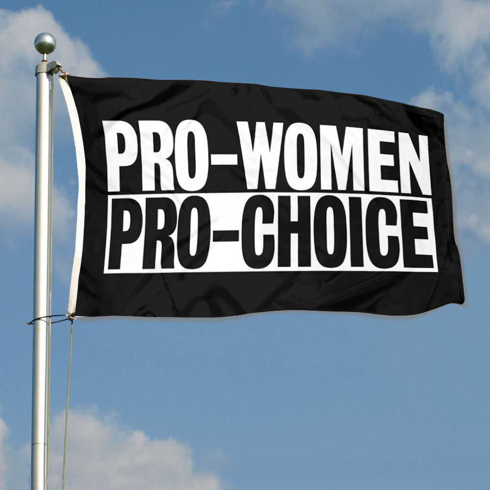 Fyon Pro Women Pro Choice Flag Banner Black