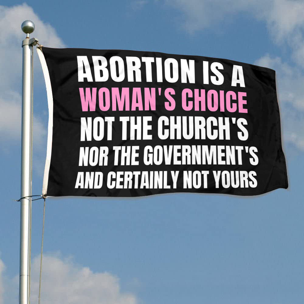 Fyon Pro Women Pro Choice Flag Banner