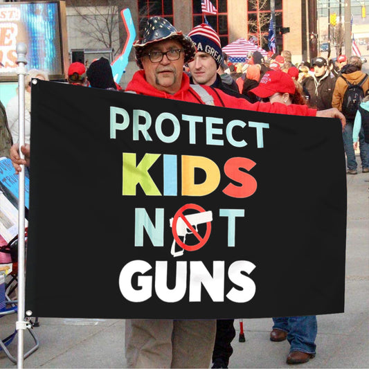 Fyon Protect KIDS NOT Guns Flag  Indoor and Outdoor Banner