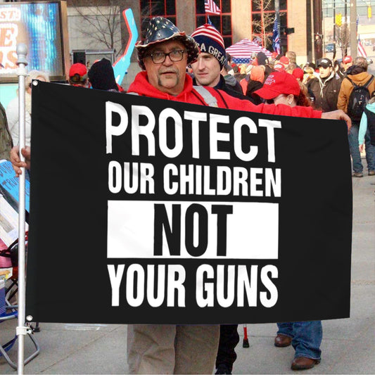 Fyon Protect Our Children Flag  Indoor and Outdoor Banner