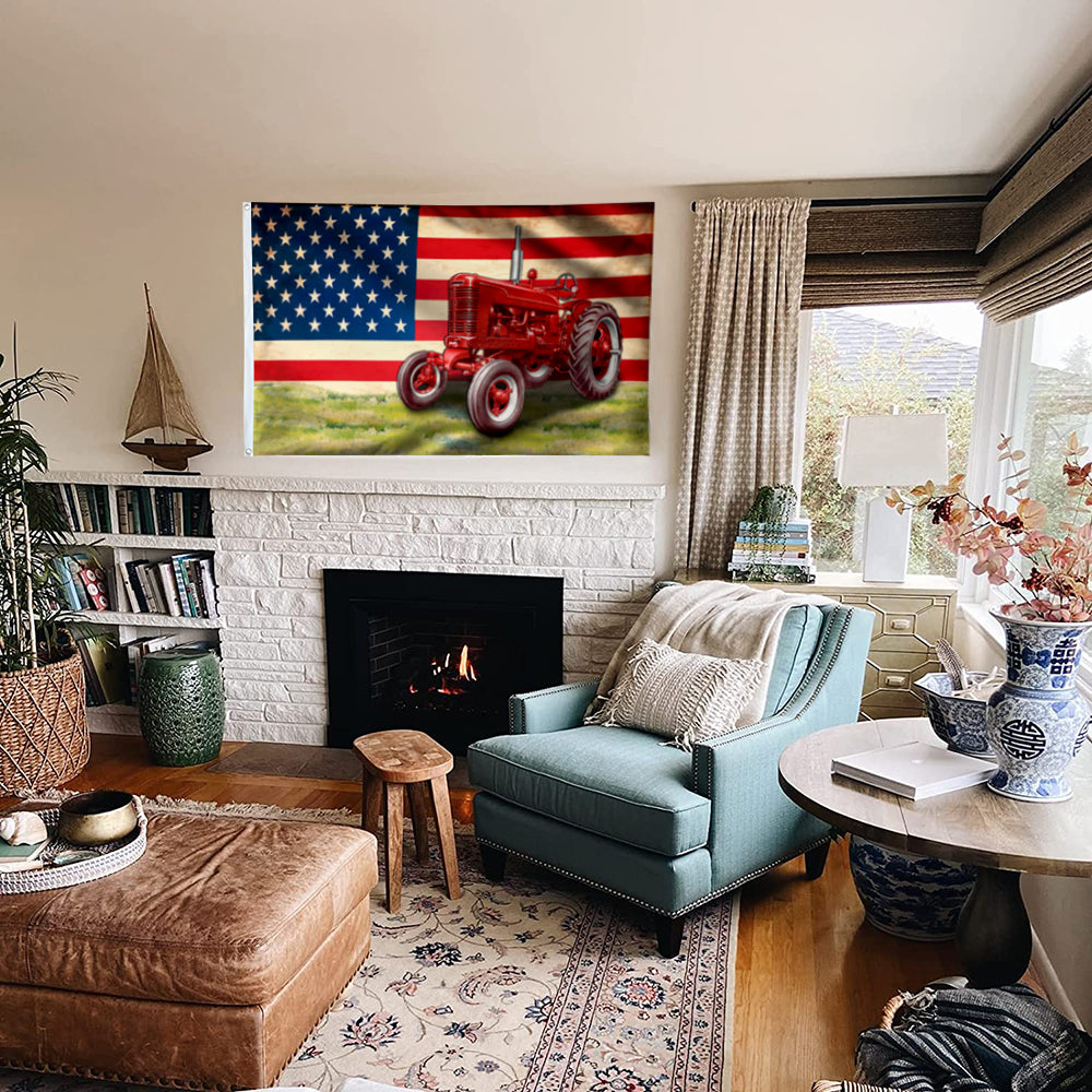 Fyon Proud Farmer Tractor Farm Life Flag 41511  Indoor and outdoor banner