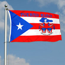 Puerto Rico Boricua Salsa En La Gallera Premium Flag Banner