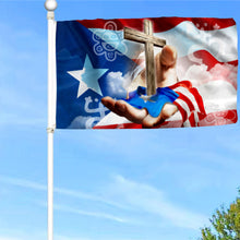 Fyon Puerto Rico Christian Cross Flag 41310 Indoor and outdoor banner