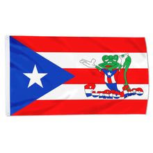 Fyon Custom Puerto Rico Frog Flag Banner