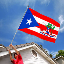 Fyon Custom Puerto Rico Frog Flag Banner