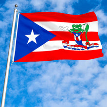 Fyon Custom Puerto Rico Frog Flag Banner