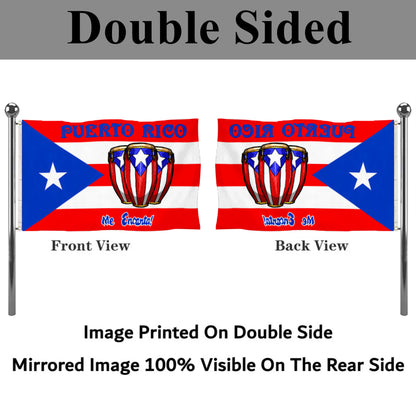 Fyon Custom The Puerto Eico with 3 Congos Flag Banner
