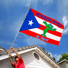 Fyon Custom Puerto Rico Frog Me Encanta Flag Banner