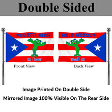 Fyon Custom Puerto Rico Frog Me Encanta Flag Banner