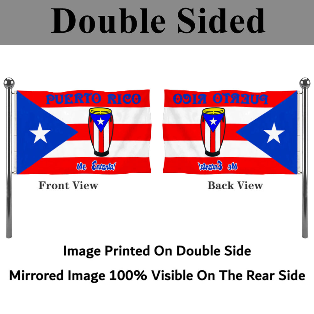Fyon Custom The Puerto Eico with Congos Flag Banner