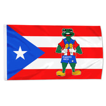 Fyon Custom Puerto Rico Frog With Maraca Flag Banner