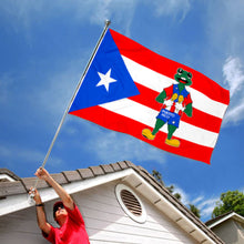 Fyon Custom Puerto Rico Frog With Maraca Flag Banner