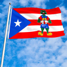 Fyon Custom Puerto Rico Frog With Maraca Flag Banner