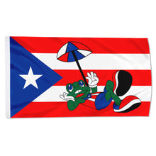 Fyon Custom Puerto Rico Frog & Umbrella Flag Banner