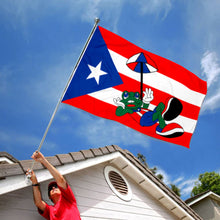 Fyon Custom Puerto Rico Frog & Umbrella Flag Banner