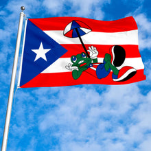 Fyon Custom Puerto Rico Frog & Umbrella Flag Banner