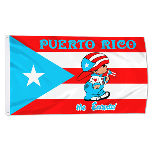 Fyon Custom Puerto Rico Me Encanta for Boy Flag Banner