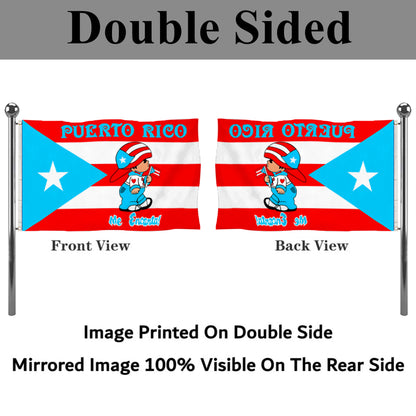 Fyon Custom Puerto Rico Me Encanta for Boy Flag Banner