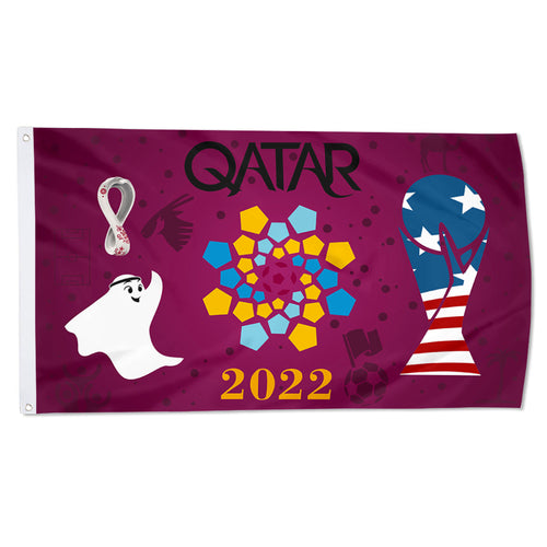 Fyon Qatar 2022 World Cup Party Flag Indoor and outdoor banner