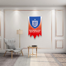 Fyon Qatar 2022 World Soccer Cup Flag for England Flag Banner 30x50inch