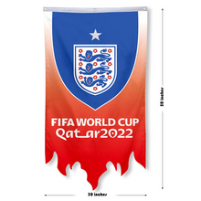 Fyon Qatar 2022 World Soccer Cup Flag for England Flag Banner 30x50inch