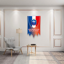 Fyon Qatar 2022 World Soccer Cup Flag for France Flag Banner 30x50inch