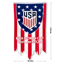 Fyon Qatar 2022 World Soccer Cup Flag for United States Flag Banner 30x50inch