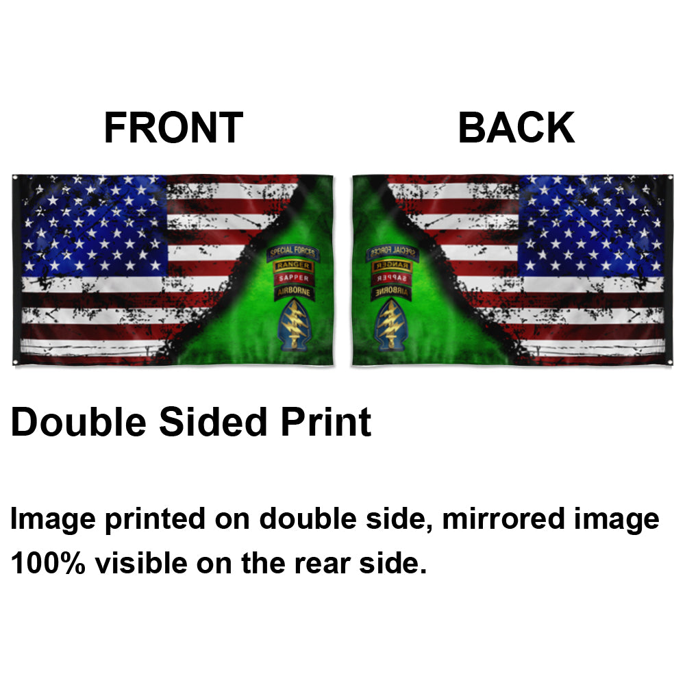 Fyon Quad Canopy SF Star & Stripes Flag Indoor and outdoor banner