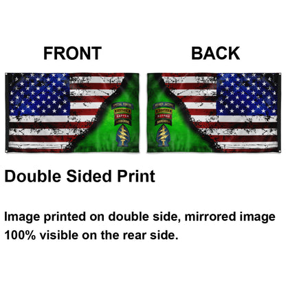 Fyon Quad Canopy SF Star & Stripes Flag Indoor and outdoor banner