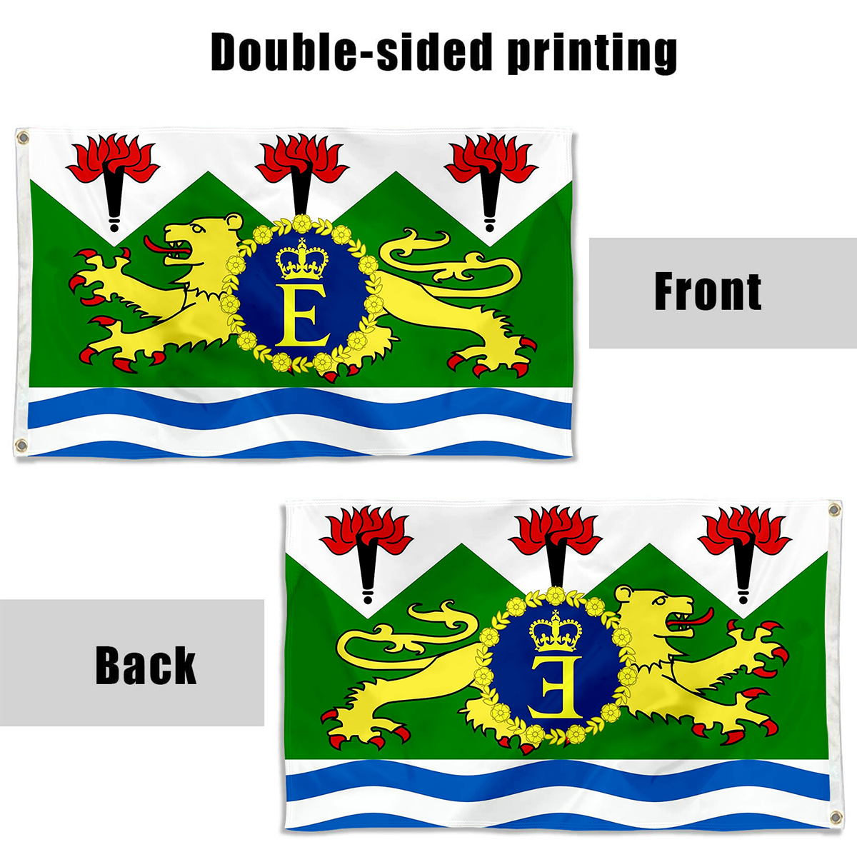 Fyon Queen Elizabeth II s Personal Flag for Sierra Leone 1961 to 1971 Indoor and outdoor banner