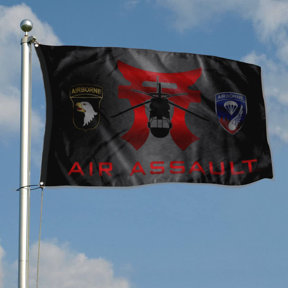 Fyon Rakkasans Air Assault Units Flag Indoor and outdoor banner