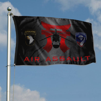 Fyon Rakkasans Air Assault Units Flag Indoor and outdoor banner