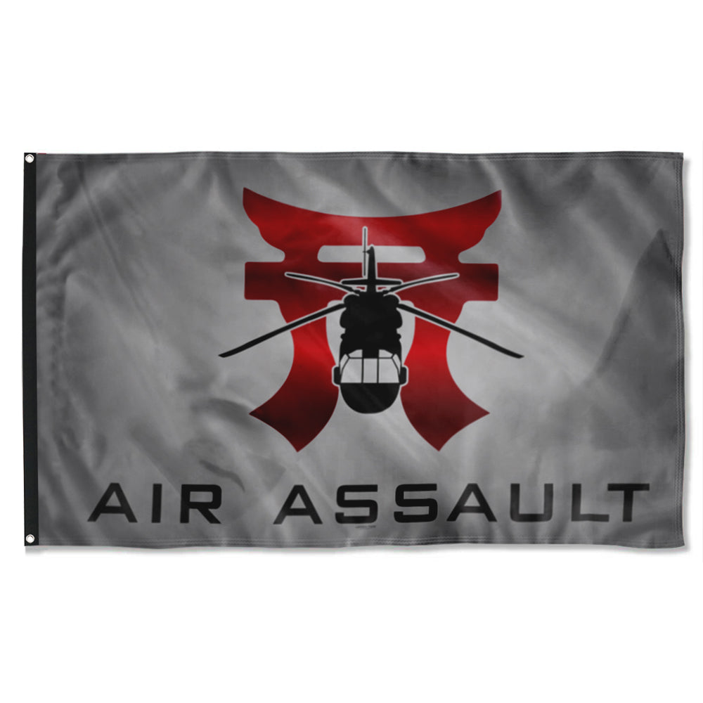 Fyon Rakkasans Grey Air Assault Flag Indoor and outdoor banner