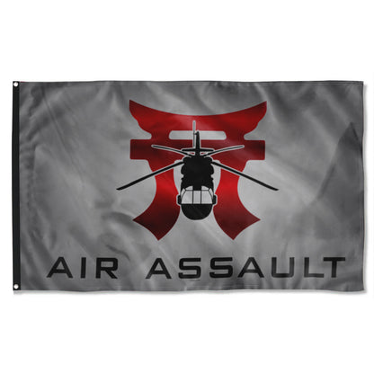 Fyon Rakkasans Grey Air Assault Flag Indoor and outdoor banner
